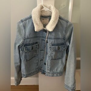 ASOS Denim Sherpa Jacket